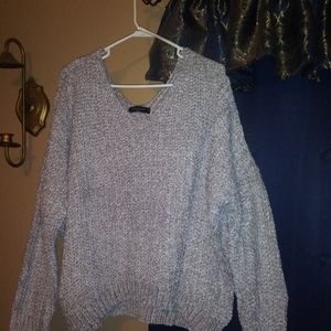 Grey super soft sweater excellent for fall weather